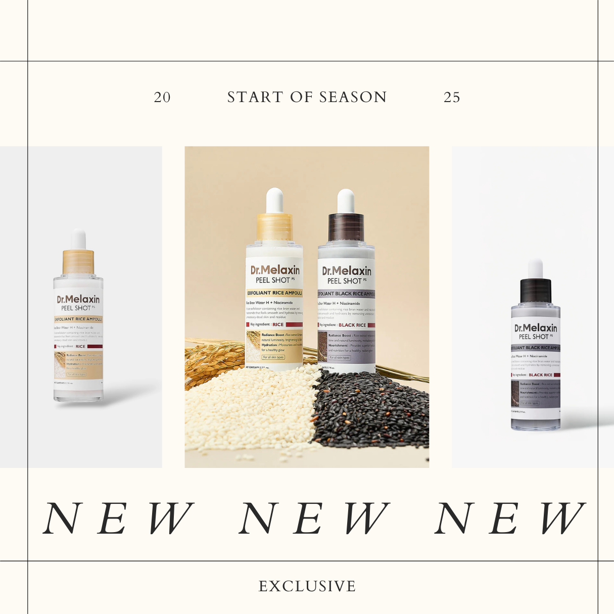 Dr. Melaxin Peel Shot - White & Black Rice Exfoliant Ampoule Set