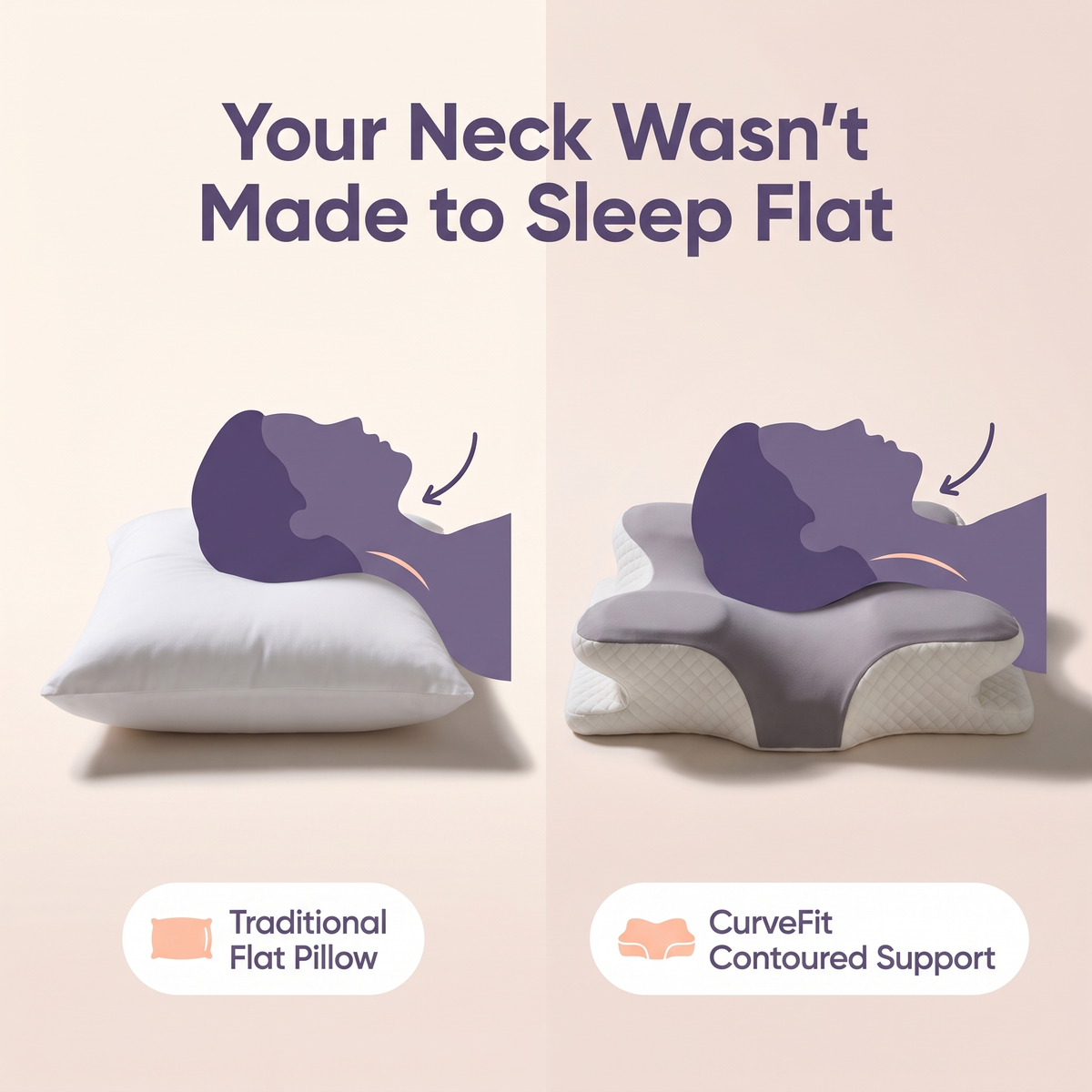 ByLorai CurveFit™ Pillow